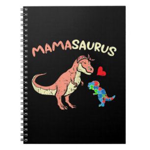 Cuaderno Agarra este lindo Mamasaurus Heart Puzzle Dino T-S
