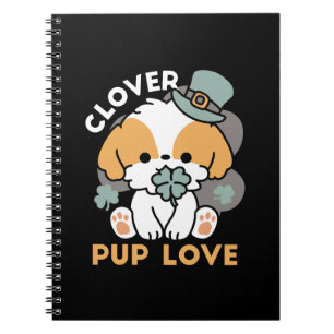 Cuaderno Agarre afortunado con Clover - Regalo del Día de S