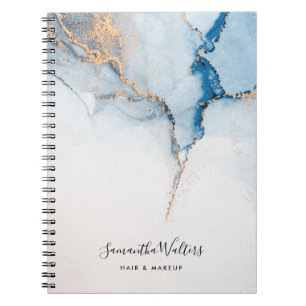 Cuaderno Ágata Azul Contemporánea Minimalista Elegante