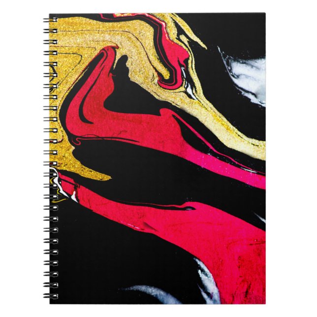 Cuaderno Agate Crystal. Giro dorado, diseño artístico. Es (Frente)