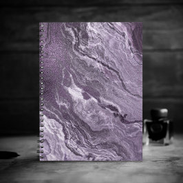 Cuaderno Agato morado cristalizado | Moody Marcado Stone