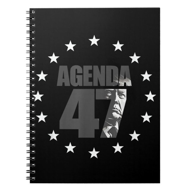 Cuaderno Agenda 47 Fechas de la campaña de reelección patri (Frente)
