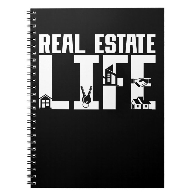 Cuaderno Agente de propiedades del trabajo inmobiliario (Frente)
