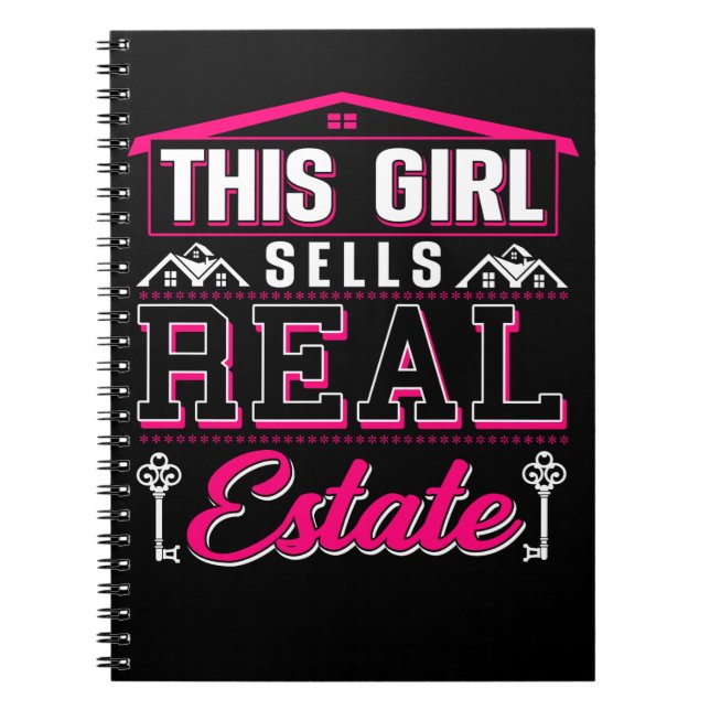 Cuaderno Agente Inmobiliario Femenino Agente Inversor (Frente)