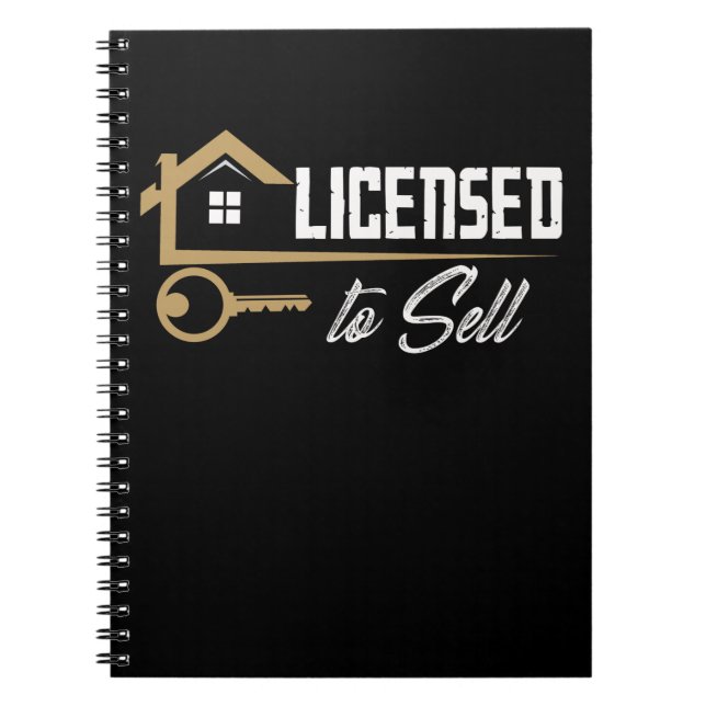 Cuaderno Agente inmobiliario orgulloso (Frente)
