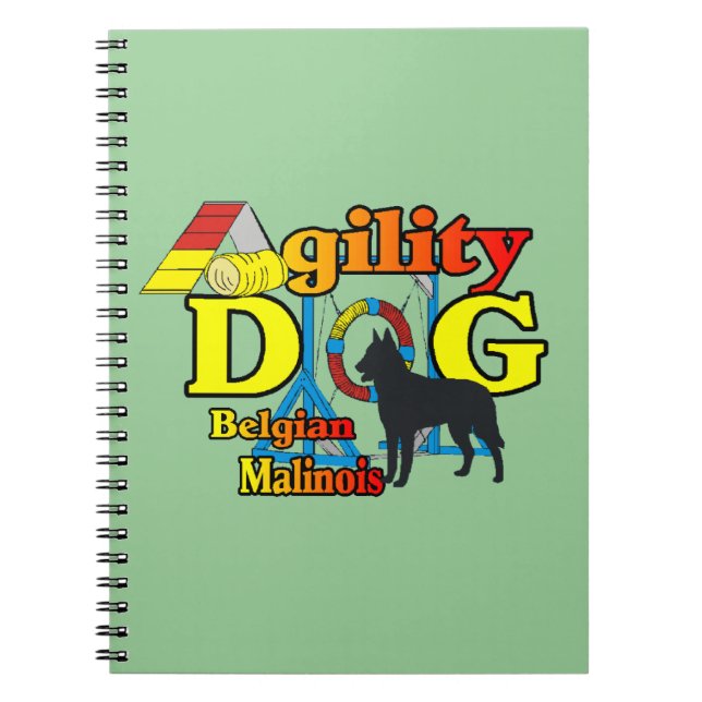 Cuaderno Agilidad belga de Malinois (Frente)