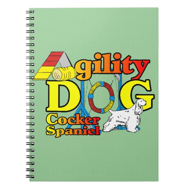 Cuaderno Agilidad de Cocker Spaniel (Frente)