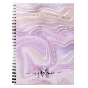 Cuaderno Agitación irlandesa de mármol rosa