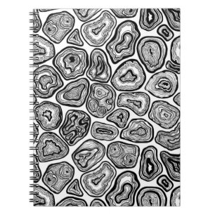 Cuaderno Agitar cortes en blanco y negro