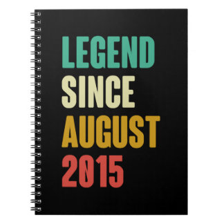 Cuaderno Agosto de 2015 7º cumpleaños Bo regalo de cumpleañ