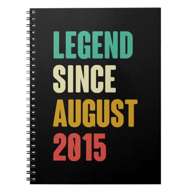 Cuaderno Agosto de 2015 7º cumpleaños Bo regalo de cumpleañ (Frente)