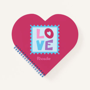 Cuaderno Agradable Corazón Rosa