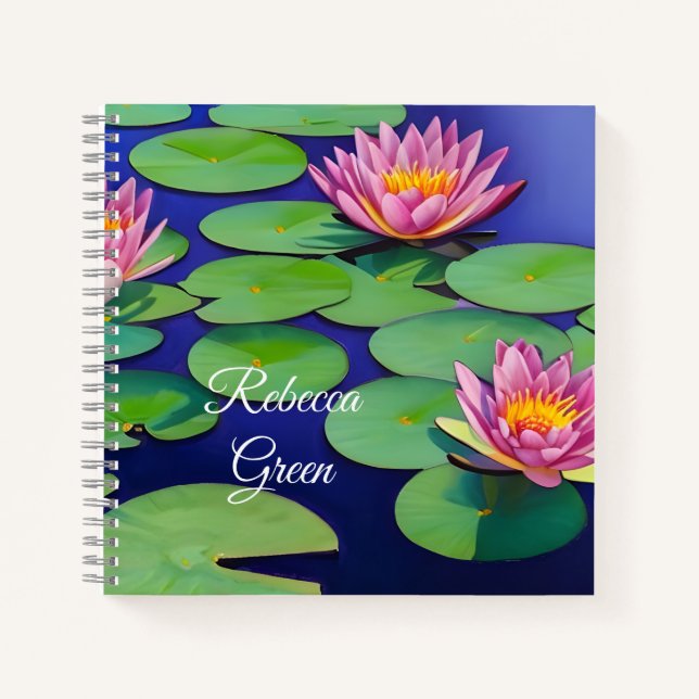 Cuaderno Agradables Niñas De Agua Rosa (Anverso)