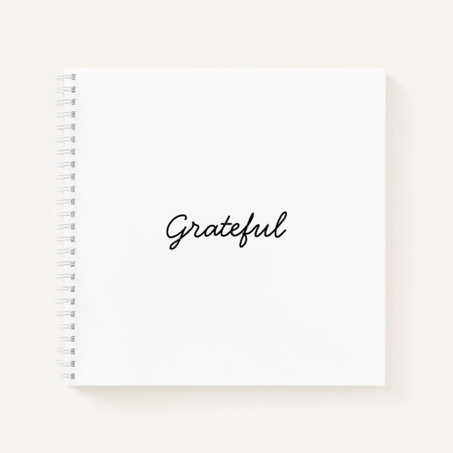 Cuaderno Agradecida gratitud por escritura informal de pers (Anverso)