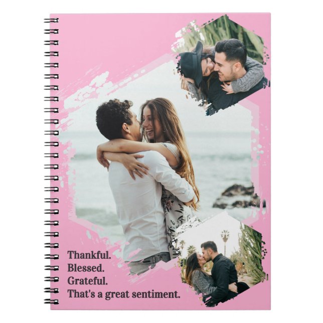 Cuaderno Agradecidos agradecimientos por la bendición de la (Frente)