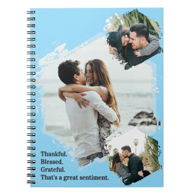 Cuaderno Agradecidos agradecimientos por la bendición de la (Frente)