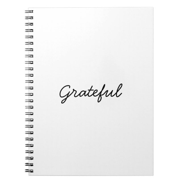 Cuaderno Agradecidos guion personalizado blanco gratitud mi (Frente)