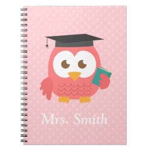 Cuaderno Agradecimiento a los maestros, búho de agradecimie