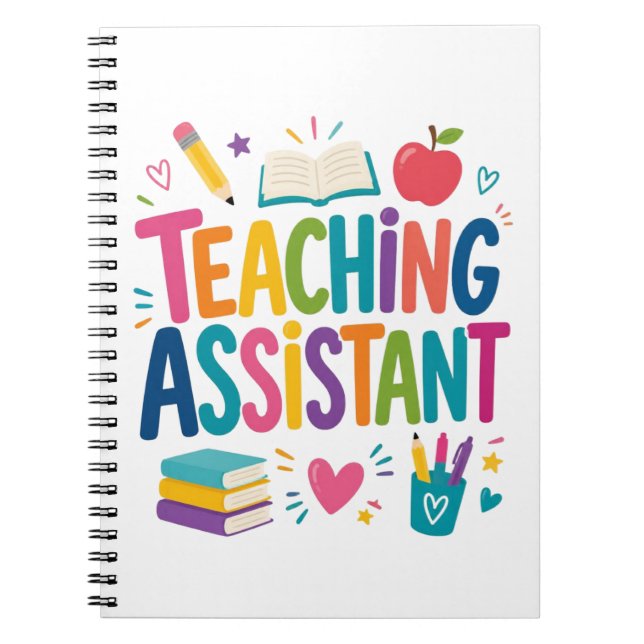 Cuaderno Agradecimiento al Asistente de Enseñanza (Frente)