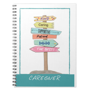 Cuaderno Agradecimiento al cuidador Gracias Apoyo amable