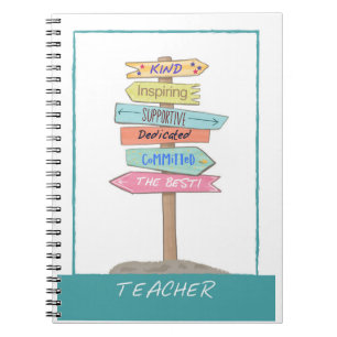 Cuaderno Agradecimiento al Maestro Gracias por Inspirar Señ