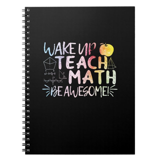 Cuaderno Agradecimiento al profesor de matemáticas - Sé inc (Frente)