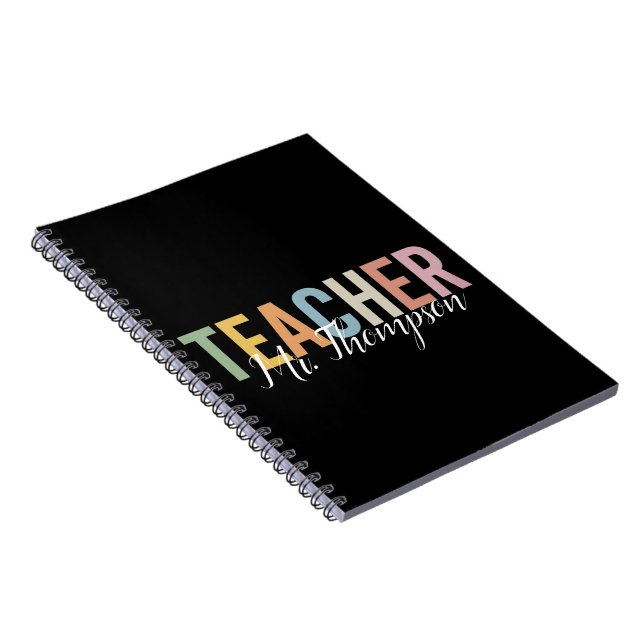Cuaderno Agradecimiento Personalizado al Profesor Regreso a (Lado Derecho)