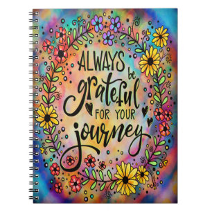 Cuaderno Agradecimiento por su diversión floral Inspiradora
