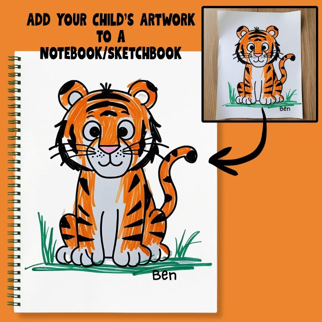 Cuaderno Agrega el trabajo artístico de tu hijo a un cuader (Subido por el creador)