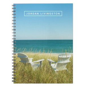 Cuaderno Agrega tu nombre Adirondack preside las dunas