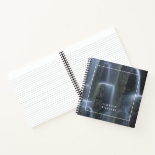 Cuaderno Agrega tu nombre Cascadas sobre columnas de basa