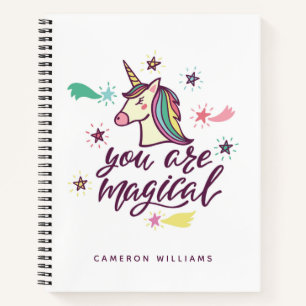 Cuaderno Agrega tu nombre Eres Mágico
