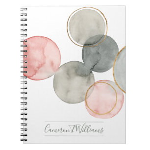 Cuaderno Agrega tu nombre Esferas doradas