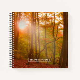 Cuaderno Agrega tu nombre Esplendor de otoño