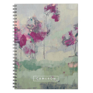 Cuaderno Agrega tu nombre   Fuchsia Treeline