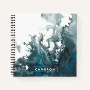 Cuaderno Agrega tu nombre   Indigo Tempest