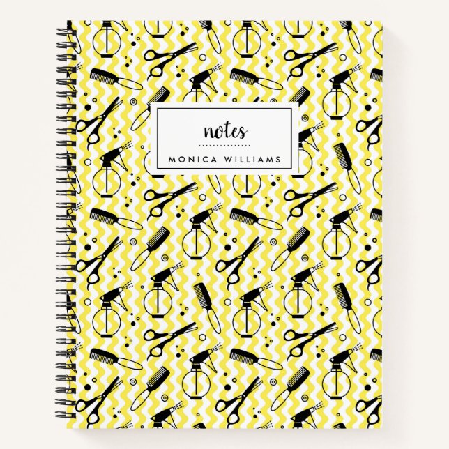 Cuaderno Agrega tu nombre | Patrón de herramientas de la pe (Anverso)