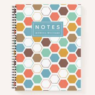 Cuaderno Agrega tu nombre Patrón de módulo Bee Hive