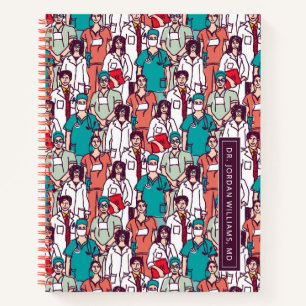 Cuaderno Agrega tu nombre   Patrón Médica y cirujano