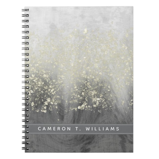 Cuaderno Agrega tu nombre | Purpurina Swirl (Frente)