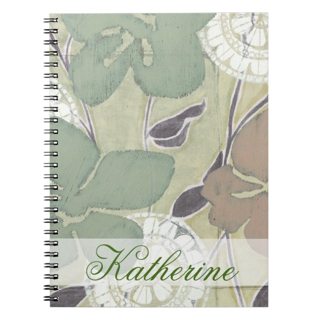 Cuaderno Agrega tu nombre | Serene Pastels II (Frente)