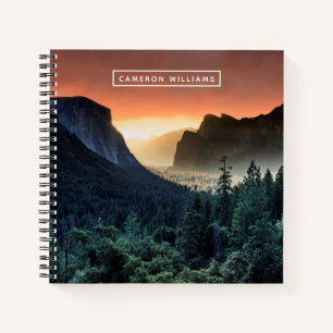 Cuaderno Agrega tu nombre   Sunrise   Parque nacional Yosem