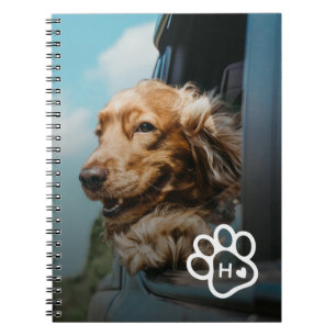 Cuaderno Agrega tu propia foto de mascotas de perro Monogra