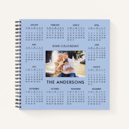 Cuaderno Agrega tu propia foto familiar Calendario 2026 | 