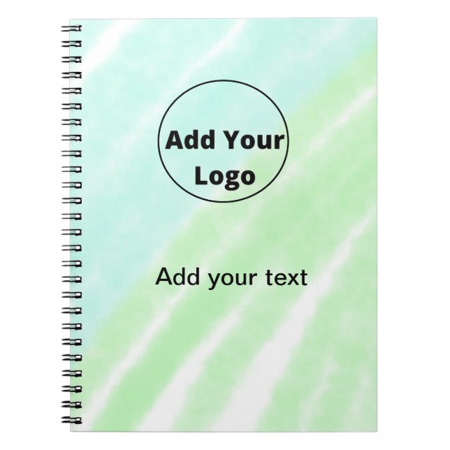 Cuaderno agrega tu texto simple minimal personalizado agreg (Frente)