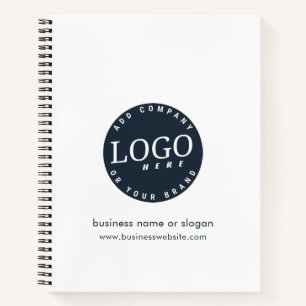Cuaderno Agregar el logotipo de su empresa y el sitio web M