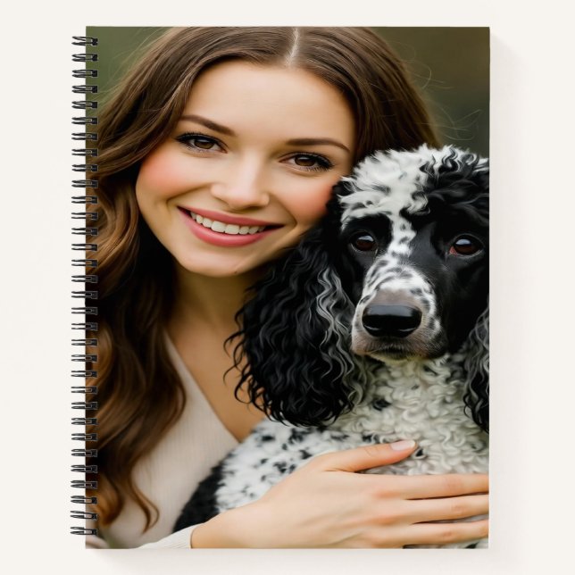 Cuaderno Agregar foto de Poddle Personalizar Personalizació (Anverso)