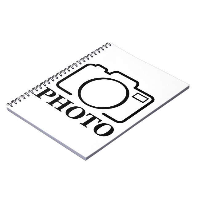 Cuaderno Agregar foto personalizada boda moderna linda eleg (Lado Izquierdo)