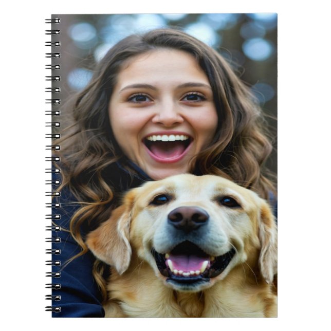 Cuaderno Agregar foto personalizada de Labrador Retriever (Frente)