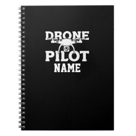 Cuaderno Agregar nombre o programa piloto de drones de text